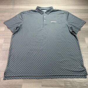 Vineyard Vines OTG Palmero Polo Shirt Mens 2XL Gray Geometric Shingle Creek Golf